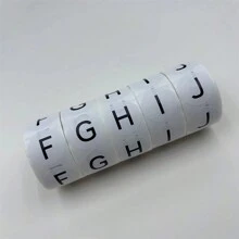 13000 cái ( 500 Hình dán Đối với Mỗi Chữ cái , 26 Bảng chữ cái ) 1 Inch Chữ cái Hình dán Nhãn , Lá thư Nhãn , Lá thư , Đánh dấu Hình dán , Nối tiếp Số Hình dán - Đen và trắng - Xem 5