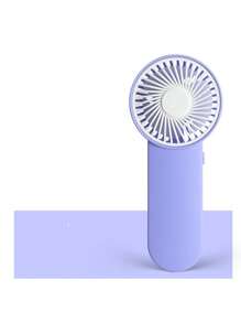 1 Ventilateur portable de poche mini avec un niveau de réglage, alimenté par batterie (le produit ne comprend pas de batterie), Convient pour les bureaux et les bureaux d\"adolescents, avec cordon pour une utilisation en extérieur, Rafraîchissant en été