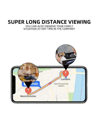 1080P Mini WiFi Surveillance Camera, 2.4G Indoor Security Camera Night Vision Motion Detection, Home Wide Angle IP view 6