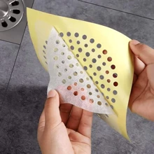 Disposable Drain Filter Mesh Net, Hair Catcher For Bathroom Shower Room, 10pcs/Pack - White - View 5