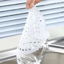 Disposable Drain Filter Mesh Net, Hair Catcher For Bathroom Shower Room, 10pcs/Pack - White - View 3