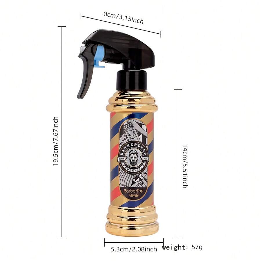 Retro oil can style mist sprayer bottle fine mist hair stylist sprayer
