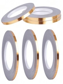 1卷50m長PET瓷磚填縫膠帶，適用於廚房、客廳和家居裝飾，0.5/1cm - 金色0.5cm - 查看 5