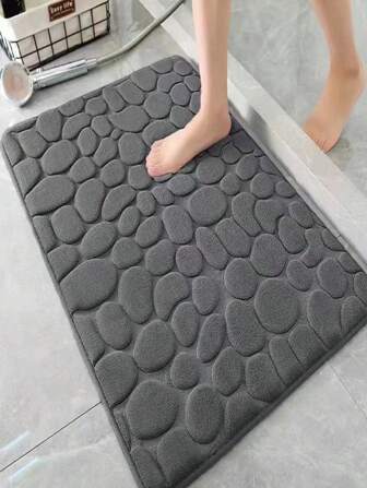 1 pièce Tapis de bain antidérapant en fibre de polyester, facile à entretenir et lavable en machine. Convient pour le salon, le couloir, le côté du lit, la chambre, le bureau, la cuisine, la ferme, la décoration de la maison. Décoration de salle de bain, tapis de bain, tapis de sol, tapis d'extérieur, paillasson de porte, accessoires de salle de bain, rentrée scolaire