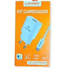 kit 5 Carregador de Celular Super Charging 3.1A Cabo MICRO V8 / TIPO-C / Iphone Lehmox - cores são enviadas aleatoriamente - Visão 9
