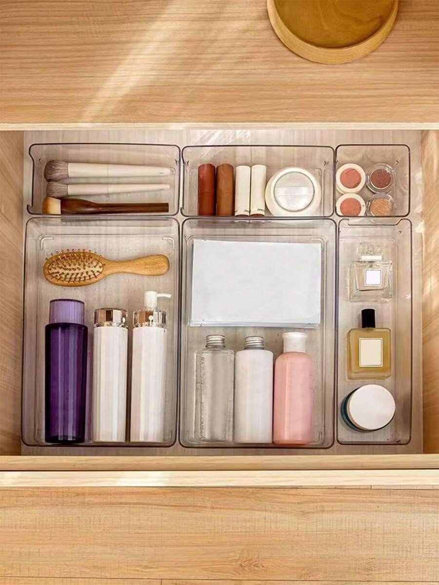 1pc Drawer Organizer Box With Grids For Cosmetics Storage, Square Small Box For Under Desk Bag,Room Decor, Bags,Makeup Bag,Vanity,Travel,Make Up Bag,Travel Essentials,Organizer,Storage,Travel Essential,Makeup Organizer,Makeup Bags,Make Up Organizer,Organiser,Toiletry Bag,Desk Organiser,Cosmetic Bag,Makeup Pouch,Make Up Organize,Vanity Accessories,Make Up Pouch,Make Up Bags,Jewellery Box,Pouch,Makeup Brush Holder,Brush Holder,Perfume Organiser,Pouch Bag,Gifts For Women,Christmas Gifts,Gift Ideas For Women