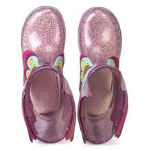 Mar&Cor Kid's Rain Boots - 玫紅色 - 查看 3