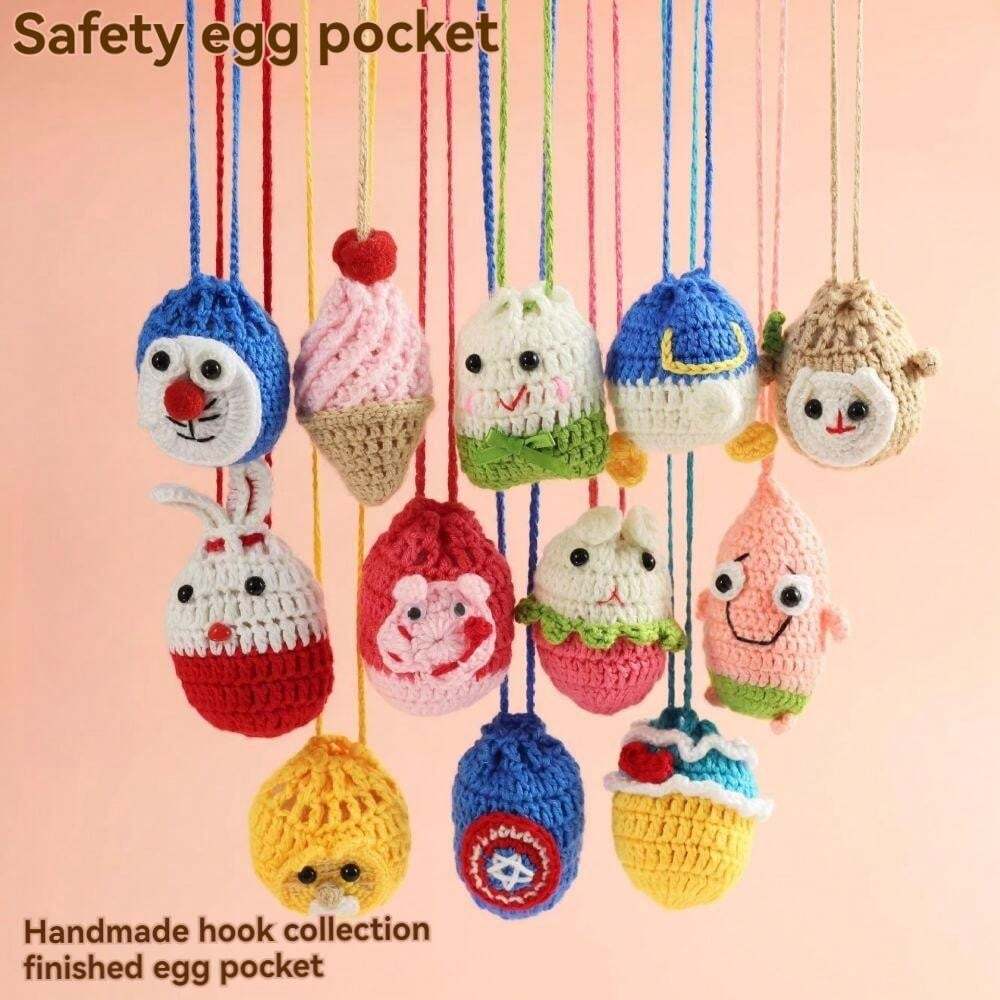 One Cartoon Knitted Easter Egg Basket For Chicken, Duck, And Goose Eggs