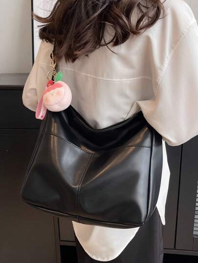 女士时尚纯色斜挎包，潮流日式包包