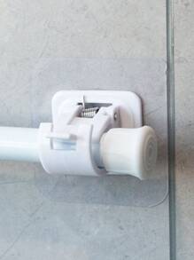 2 piezas de soporte para barra de cortina sin perforación, decoración para el hogar y el baño, decoración de otoño, accesorios de baño, de vuelta a la escuela