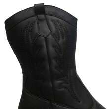Bota Boiadeira Feminina Texana Western Bico Fino Cano Médio 02.01