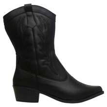 Bota Boiadeira Feminina Texana Western Bico Fino Cano Médio 02.01