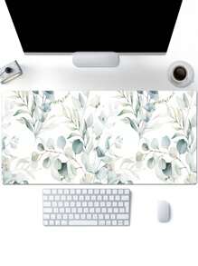 1 件装扎染抽象花卉图案防滑游戏办公鼠标垫，4 种尺寸可选，返校季游戏鼠标垫，桌面配件，办公用品，办公桌配件，鼠标垫，桌面鼠标垫 - 寶藍色 - 查看 1