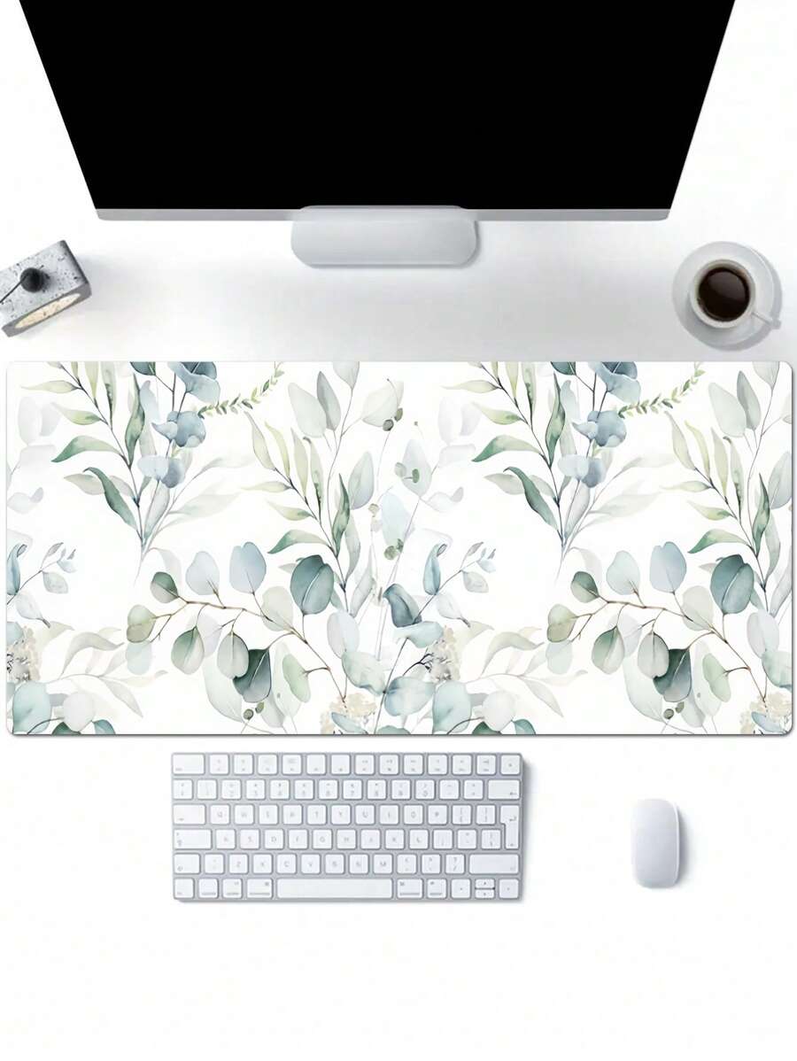 1 件装扎染抽象花卉图案防滑游戏办公鼠标垫，4 种尺寸可选，返校季游戏鼠标垫，桌面配件，办公用品，办公桌配件，鼠标垫，桌面鼠标垫 - 寶藍色 - 查看 1