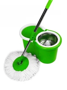 Trapeador Magico Giratorio Trapeador Exprimidor Con Cubeta Fregona  Mop - Verde - Ver 1