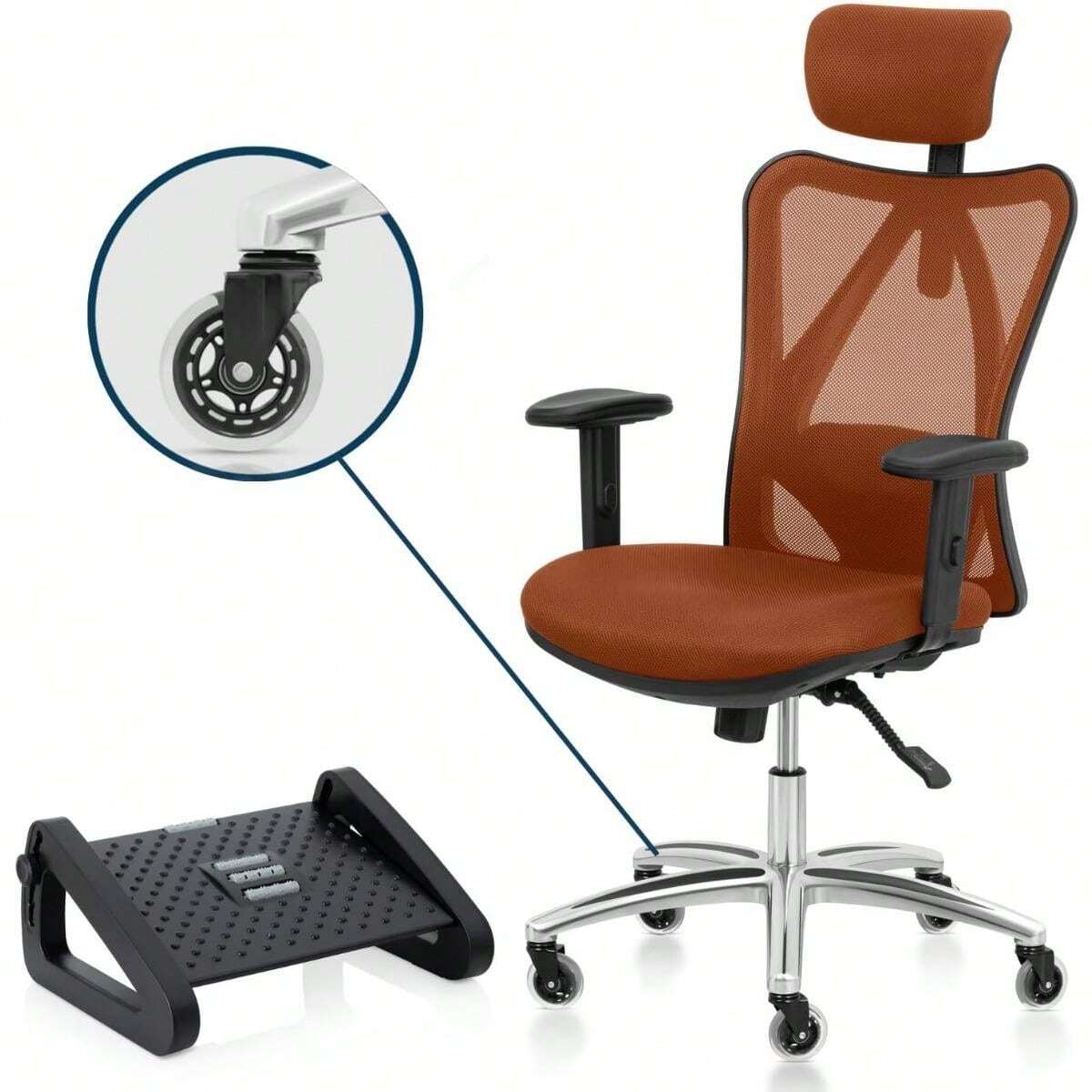 Ergonomic Office Chair Adjustable Desk Chair With Lumbar Support And