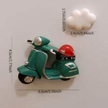 2pcs Cute Cartoon Car Fridge Magnet For Kitchen & Office Decoration, Whiteboard & Refrigerator Sticker- Lovely Home Decor & Utility Magnets Best Gifts Birthday Graduation