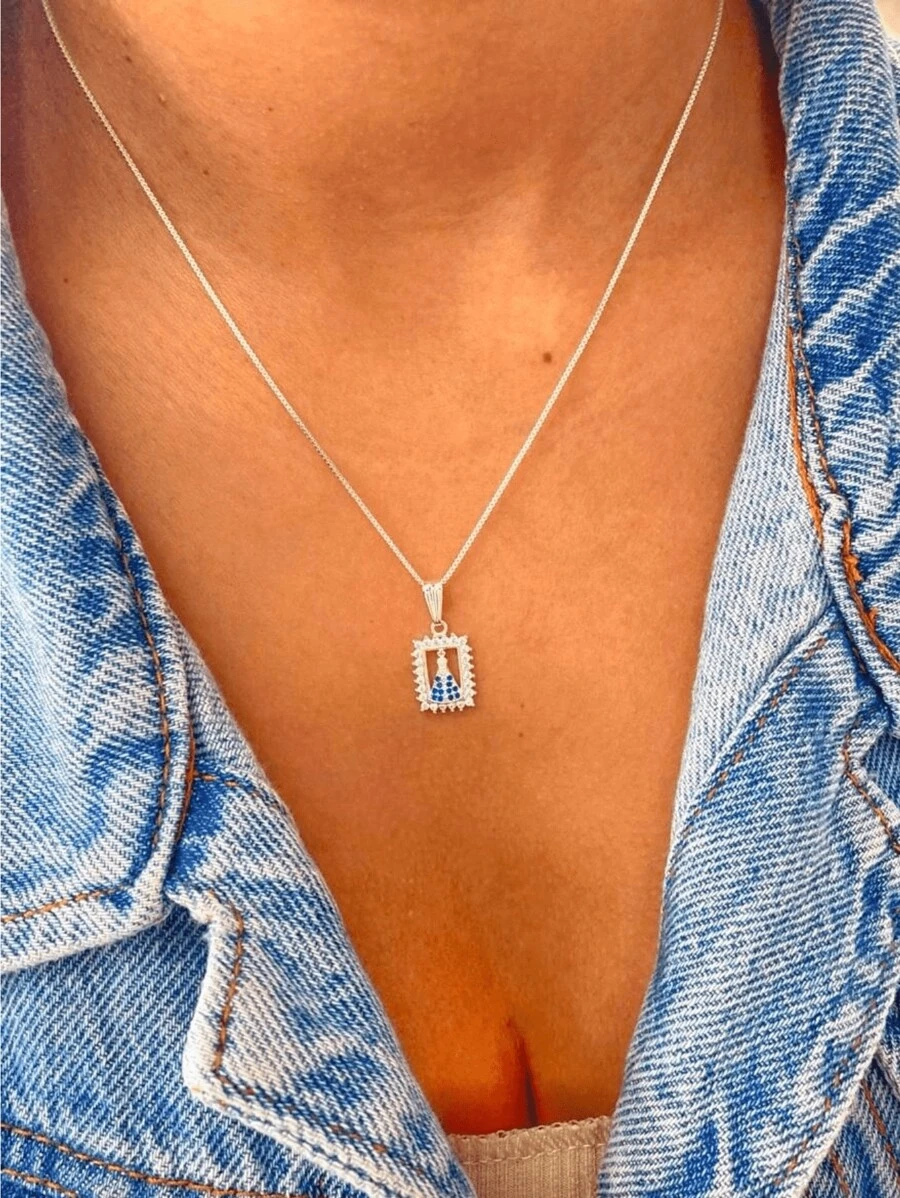 Women Pendant Necklaces - 銀色 - 查看 1