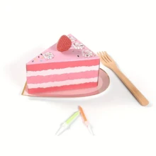 5 Gift Boxes Triangle Cake-Shaped Birthday Party Creative Gift Boxes In Stock Pink Lovely Candy Table Boxes 5 Gift Boxes - 5-piece Gift Box - View 7
