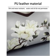 1入組PU皮紙巾盒套，晚餐餐巾盒，印花紙巾盒，浴室客廳臥室梳妝台櫃臺收納盒，可用於家居裝飾或浴室配件 - 彩色 - 查看 5