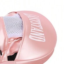 一個粉色Sanda拳擊訓練設備，弧形手柄跆拳道腳目標拳擊板，適用於成人和學生 - 粉色 - 查看 4