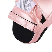 一個粉色Sanda拳擊訓練設備，弧形手柄跆拳道腳目標拳擊板，適用於成人和學生 - 粉色 - 查看 5