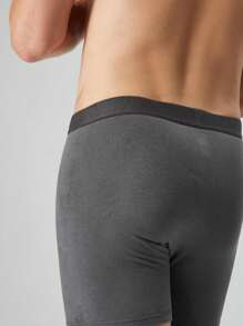 男士内裤腰带平角裤舒适运动三角裤带侧角撑板，7 种尺码，S~XXXXL，5 种颜色可选 - 彩色 - 查看 3