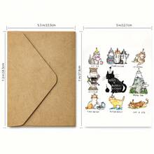 祝你生日完美無瑕*貓主題生日卡*幼貓*雙關語*幽默*玩笑*貓·福克納*果凍扶手椅 - 多色 - 查看 3