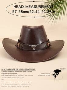 Women's Solid Color Minimalist Daily Horned Bucket Hat For Outdoor Leisure - Coffee Brown - View 2