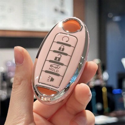 Key Fob Cover For Nissan Altima Maxima Rogue Armada Pathfinder 370Z Kicks Titan Murano Versa Note Infiniti FX35 QX60 Qashqai X-Trail Versa Juke Tiida Coupe Armada GTR For Murano For Cross For CABRIOLET Smart Key Car Accessories Protector Souvenir Bag Charm School Halloween Accessories Teachers Day Christmas Gift Ideas Bag Accessories Lanyards With Id Holder Car Accessories Bag Charms