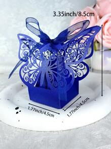50 piezas Cajas de regalo y bolsas de embalaje adorables con diseño de mariposa para chocolates y caramelos, decoraciones para boda, matrimonio, cumpleaños, , fiestas, los objetos talla grande económicos, suministros para pequeños negocios, cajas de embalaje, decoración de boda, bolsas de regalo para fiesta de boda, útiles escolares, bolsas de alimentos, cajas de alimentos adecuadas para caramelos, chocolates, galletas, etc.