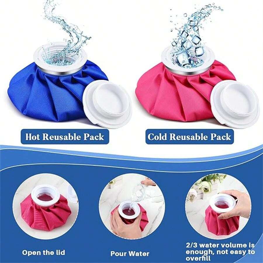 Reusable Ice Pack Cold And Hot Use Hot Water Bag Kids Adults Cold Packs