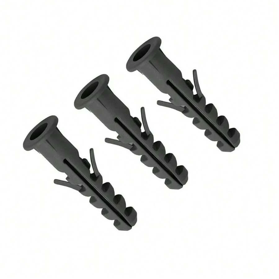 Bucha 8mm Com Anel Aba Plástica Pacote Com 500 Peças - Cinza - Visão 1