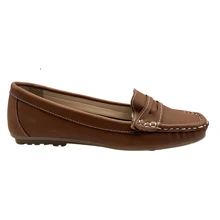 Mocassim Feminino Social Casual Elegante Tratorado Baixo Confort Sapatilha Leve - Caramelo - Visão 4
