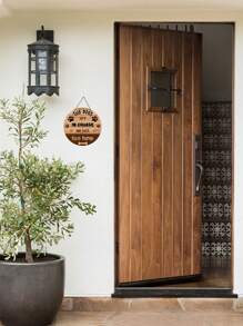 Dogs Are The Owner, We Just Live Here, LPc Wooden Flower Wreath, Outdoor Hanging Decoration, Suitable For Front Doors, Living Rooms, Patios, Wall Art Decoration, Gift Exchange Wooden Decorative Sign.,Home Decor ,Room Decor,Wall Decor Gifts Birthday Graduation