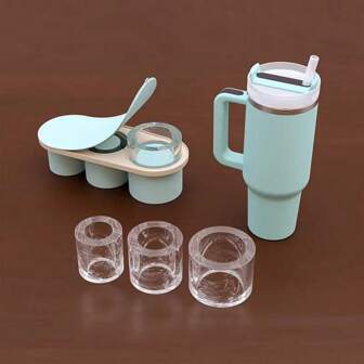 1pc Silicone Ice Cube Mold For Cup, Long-Lasting Chilling Ice Mold, For Whiskey, Household Ice Maker With Lid, Summer Supplies
