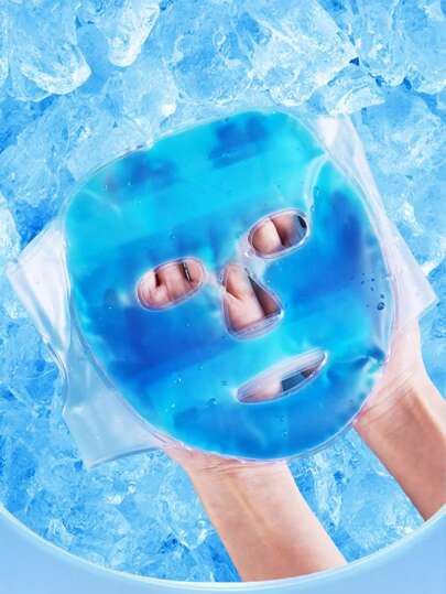 1入組冰面膜，美容睡眠熱冰面膜，手術後臉部水腫冰敷，舒適眼罩冰袋