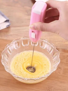 Pink Multi-Functional Whisk For Coffee, Milk And Eggs School Supplies