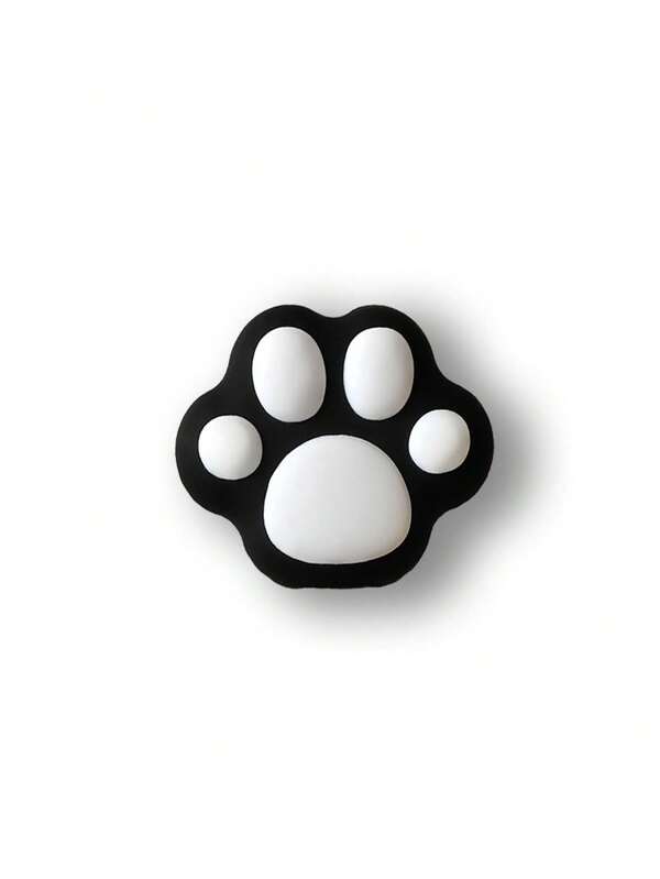 Copertura di protezione del connettore del cavo dati della zampa del gatto bianco e nero carino del cartone animato, compatibile con cavo dati per telefono Apple 20W, per proteggere il connettore e prevenire urti, graffi e rotture.