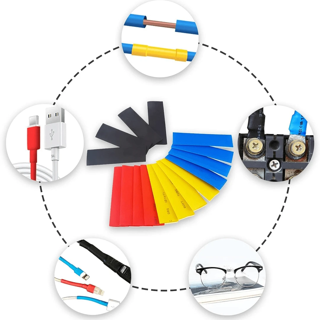 530pcs Heat Shrink Tubes Heat Shrink Tubing Kit Ratio 21 Heat