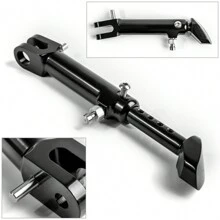 CNC Aluminum Side Stand Leg Kickstand Adjustable For Kawasaki Z900RS 2018 Black - 黑色 - 查看 2
