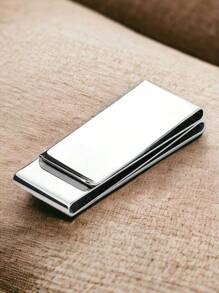 Carte Clip Sujetador Billetes Tarjetas Plateado 3 Divisiones - Plateado - Ver 1