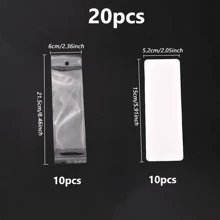 100入組空白吊飾鑰匙圈卡，手機吊飾卡，鑰環卡，珠寶卡，禮品包裝標籤珠寶卡 - 100件卡片標籤+袋子 - 查看 7