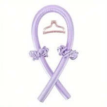 Conjunto de rizador de satén sin esfuerzo: rizos sin calor durante la noche con diadema suave - fácil estilo de cabello sin daños para todo tipo de cabello. - Multicolor - Ver 2