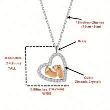 To An Amazing Mama To Be Feet Necklace