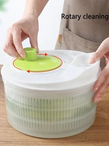 1pc, Vegetables Dryer, Salad Spinner, Fruits Basket, Vegetables Washer Dryer, Fruit Drainer, Lettuce Spinner, Colander Basket, Drying Machine, Useful Kitchen Tools, Kitchen Stuff, Restaurant Kitchen Gadgets