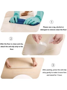 6pcs/Pack Or 12pcs/Pack Luminous Anti-Slip Stickers For Bathroom And Stairs Home Bathroom Decor Bath Rug Floor Carpet Outdoor Rug Door Mat Fall Decor Bathroom Accessories Back To School Entryway Decor