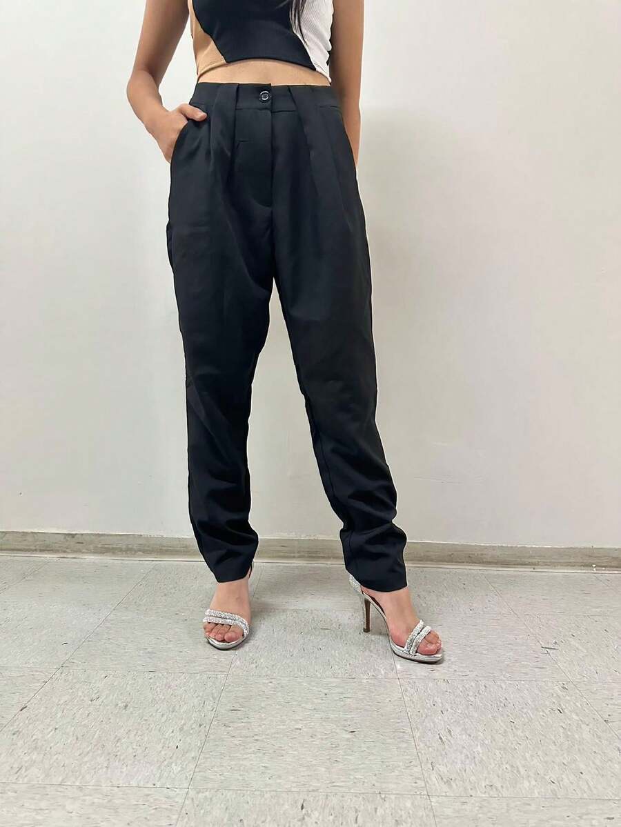 Women Pants - 黑色 - 查看 1