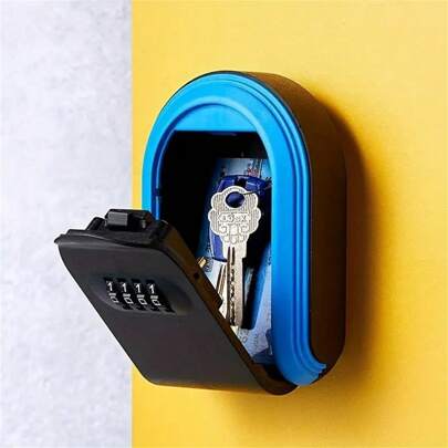 Plastic Key Box With Numeric Code Lock, Advertising Decoration, Wall Mounted Key Storage Organizer, Password Key Box