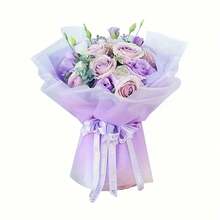 Papel de envolver coreano degradado de 10 piezas/20 piezas para tienda de flores, ramo de flores, arreglo floral, papel mate, embalaje de flores frescas - 10 piezas - Ver 9